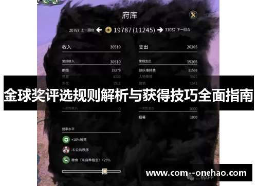 金球奖评选规则解析与获得技巧全面指南 金球奖评选规则解析与获得技巧全面指南
